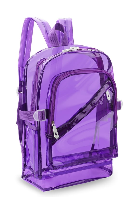 Heavy Duty Clear Backpack, Large Capacity See Through Clear Bag for college, Concerts, Sports, Travel