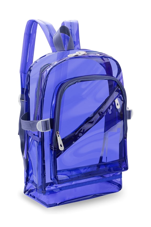 Heavy Duty Clear Backpack, Large Capacity See Through Clear Bag for college, Concerts, Sports, Travel