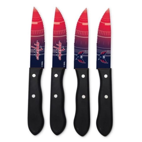 TSV Home SKNHL29 Washington Capitals Steak Knives, Red