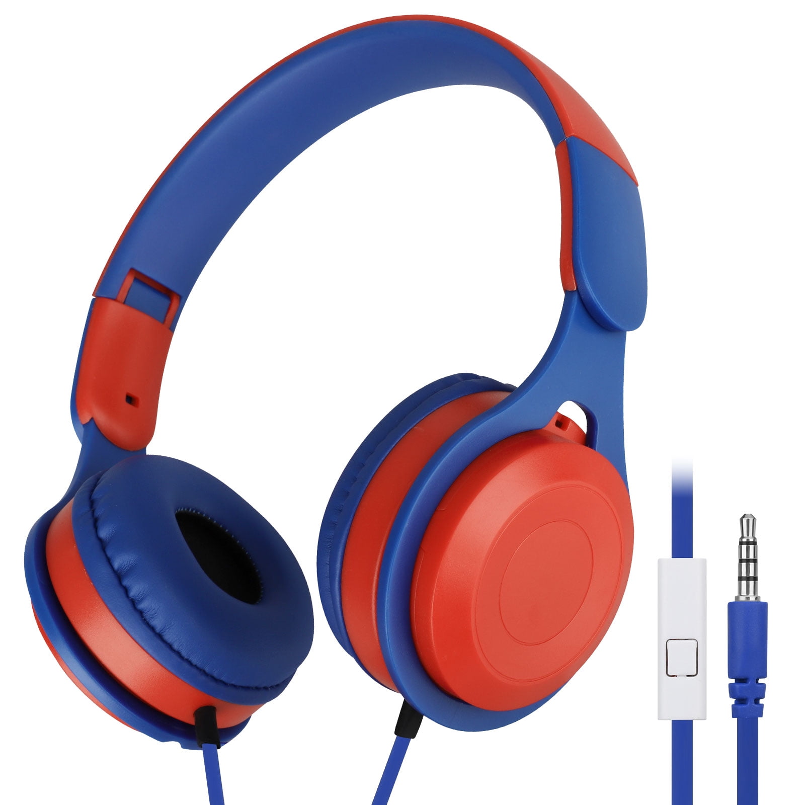 TSV Kids Headphones, 3.5mm Wired Headphone, Foldable overEar Headsets
