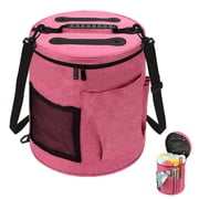 TSV Knitting Bag, Large Capacity Yarn Storage Bag, Knitting Crochet Tote Bag, Portable Crochet Organizer for Crocheting Project, Store Skein Ball, Knitting Need