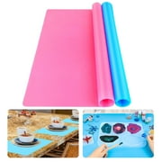TSV Large Silicone Sheets for Crafts, Food Grade Placemat, Resin Jewelry Casting Molds Mat, Multipurpose Mats, Nonstick Nonslip Heat-Resistant