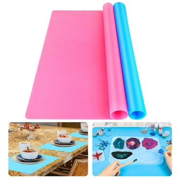 TSV Large Silicone Sheets for Crafts, Food Grade Placemat, Resin Jewelry Casting Molds Mat, Multipurpose Mats, Nonstick Nonslip Heat-Resistant