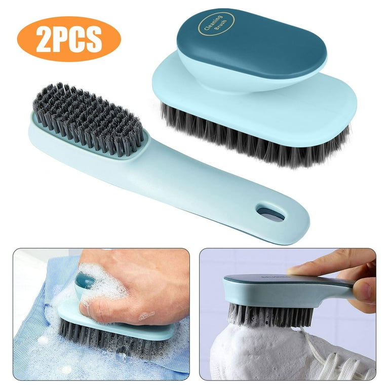 1/2Pcs Household Soft Bristle Cleaning Brush Multifunctional Liquid Shoe  Brush Press Shoe Clothing Board Brush Cleaning Tools - AliExpress
