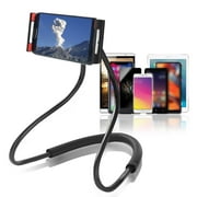 TSV Lazy Neck Phone Holder, Adjustable Hands-Free Tablet Stand, 360 Rotation Long Arm Bracket Fit for iPhone 13/ 12 Pro Max/ 11 Pro Max/ 11 Pro, iPad Pro 11 2020/10/Air 3/Mini 5, Galaxy S20