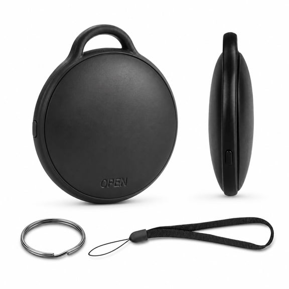 TSV MV Tag Waterproof Bluetooth Tracker ,Keys Finder and Item Locator Fit for iOS Find My App (Black)