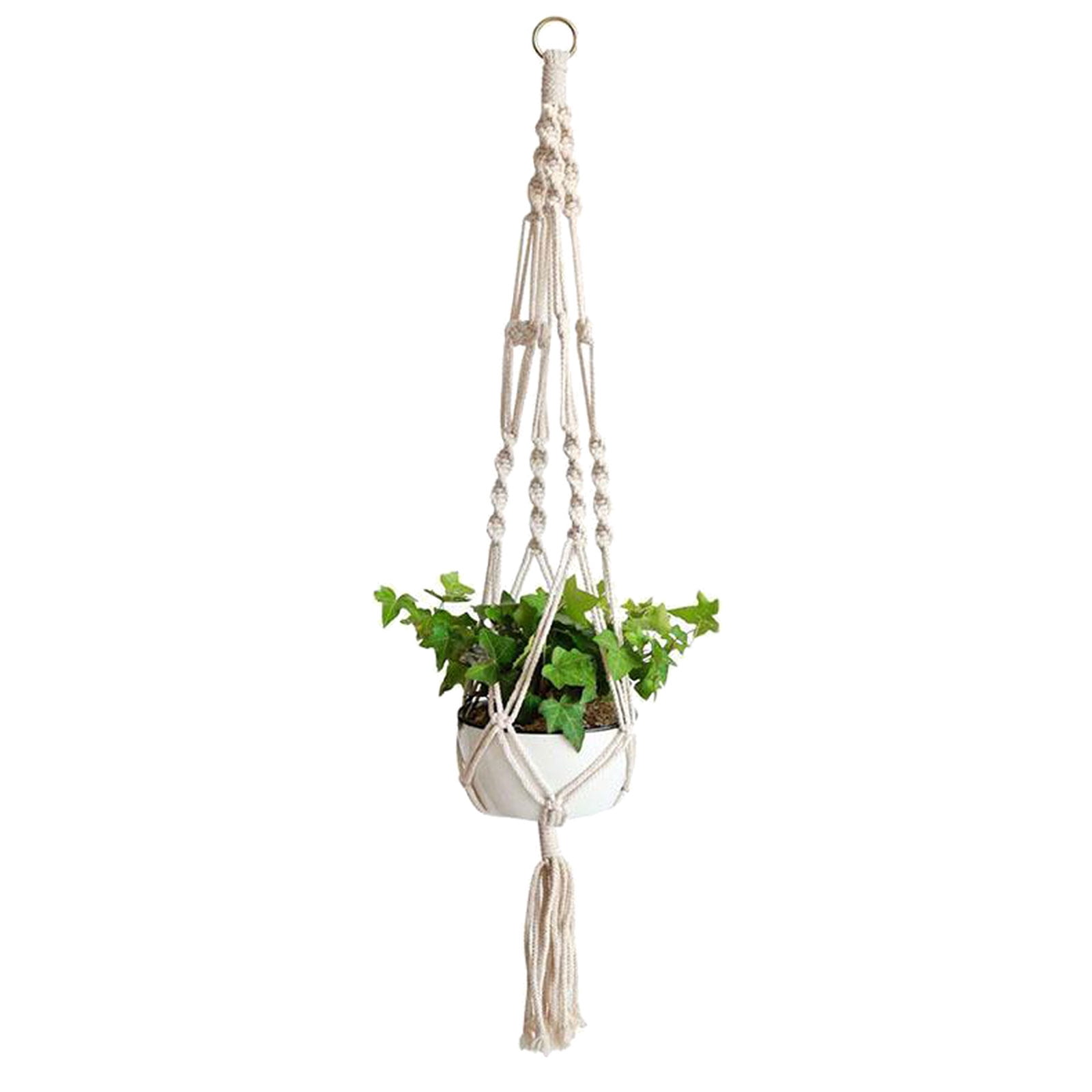 RnemiTe-amo Deals！Tapestry Macrame Plant Hangers Hanging Basket Hanging  Plant Holder Bohemian Decor Plant 
