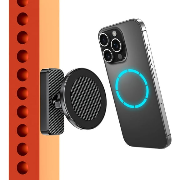 TSV Magnetic Phone Holder for Gym Equipment, 360 Rotating Dual Magnet Mount, Strong Magnetic Phone Stand Fit for MagSafe iPhone 1217