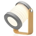 thumbnail image 1 of TSV Foldable Table Lamp, Portable Folding Telescopic Night Light, Wooden Handle Portable Lantern Light for Bedroom Outdoor Camping, 1 of 7