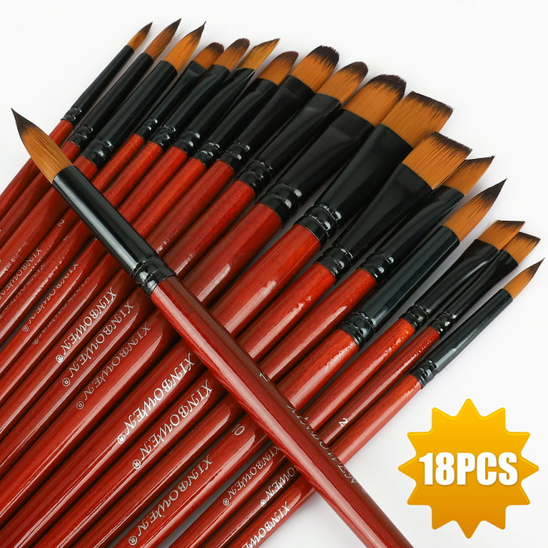  Paint Brushes Set 10 PCS Nylon Hair Paint Brushes for