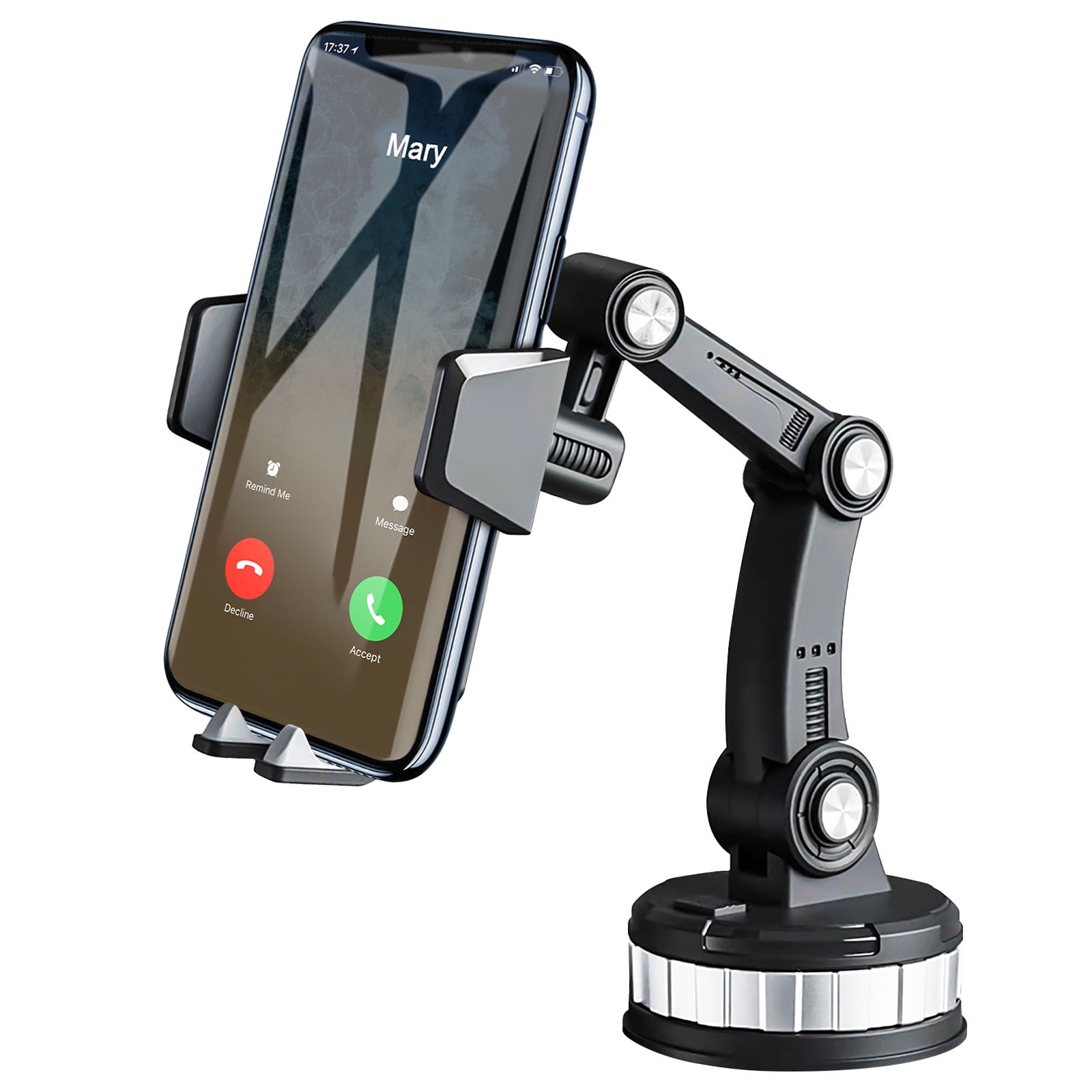 TSV Phone Holder for Car, Suction Cup Phone Mount, Universal Car Mount 360°  Adjustable Gooseneck Holder Cradle Stand Fit for iPhone 13, 12 Mini, 11 Pro  Max, Samsung Note20 Ultra, S20+ 