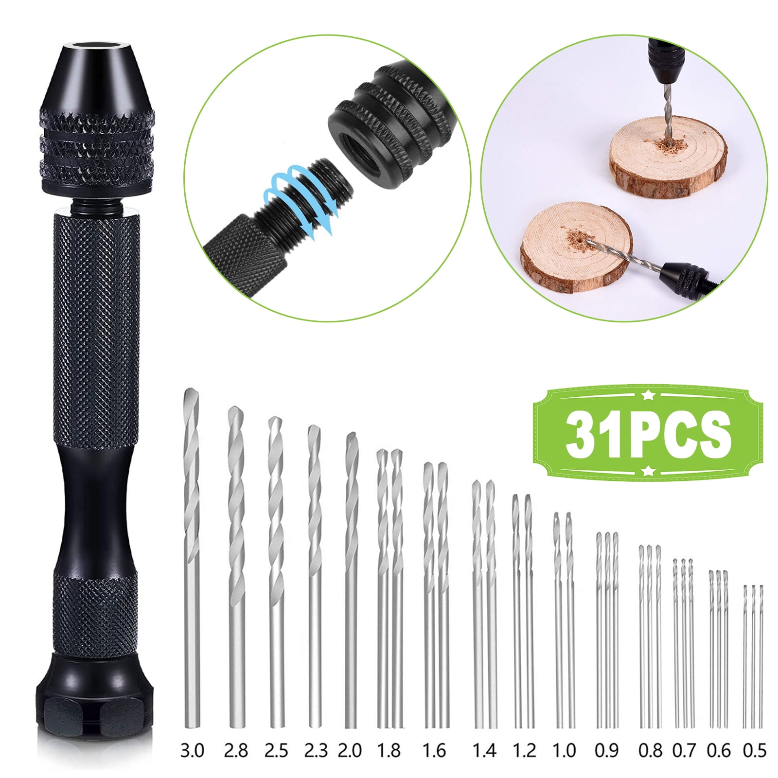 Porfeet Mini Hand Drill Twist Jewelry Making Maker Hobby Crafts Drilling  Hole DIY Tool 