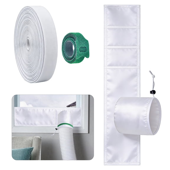 TSV Portable AC Window Seal Kit, Air Conditioner Window Vent Kit, Universal Window Seal for Sliding Window, AC Unit, Clothes Dryer