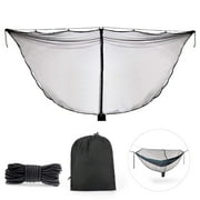 TSV Portable Hammock Mosquito Bug Net, Lightweight Camping Hammock Mesh Cover, Black