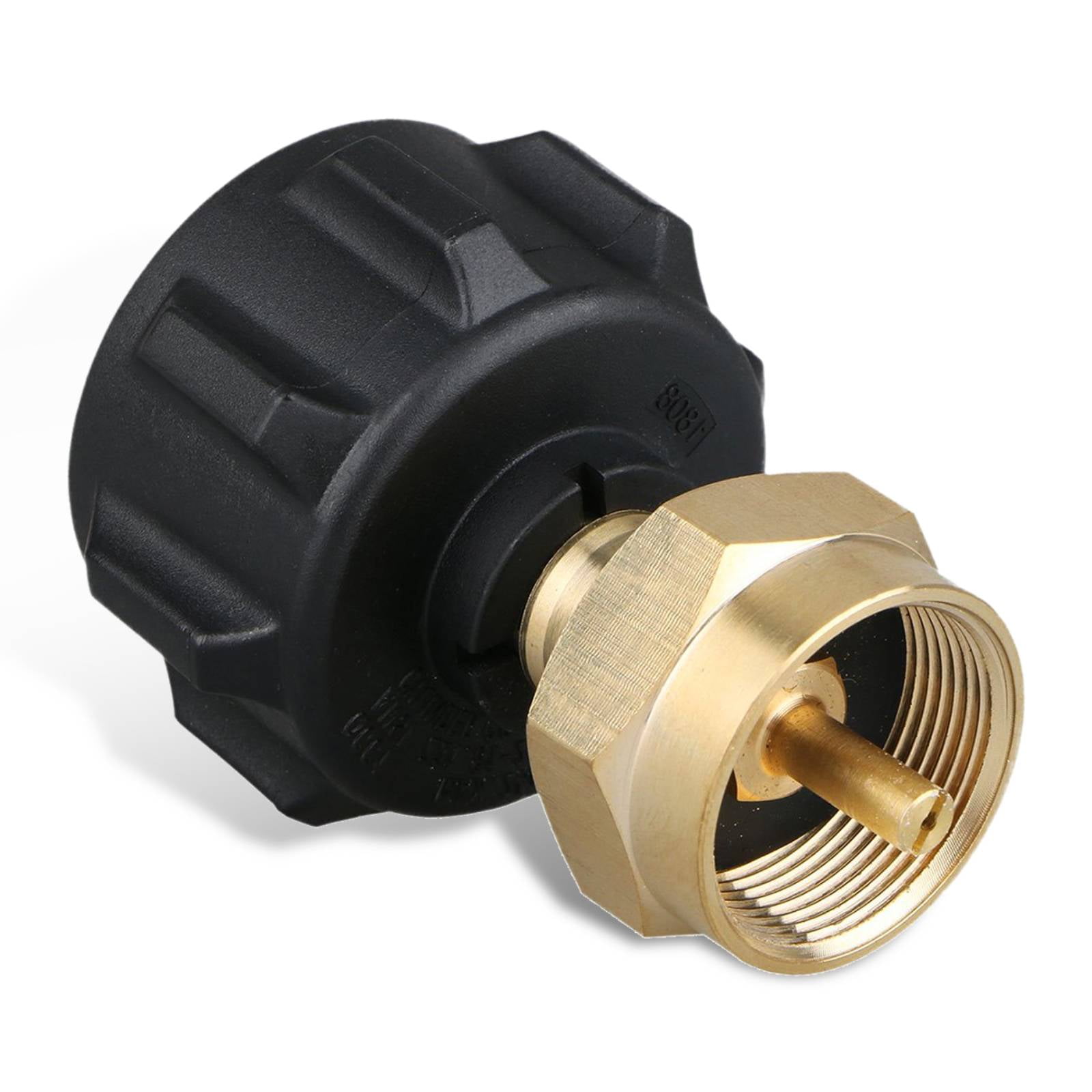 TSV Propane Refill Adapter, LP Gas 1lb Cylinder Tank Coupler for Propane Tank and Disposable Tank Bottle, Solid Brass