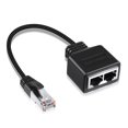 thumbnail image 1 of TSV RJ45 1 to 2 LAN Network Cable Splitter with Accessories Included, 1 of 9