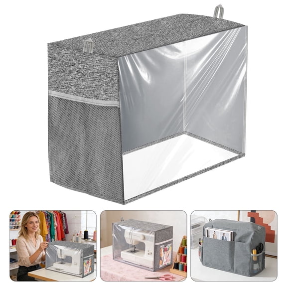 TSV Sewing Machine Cover, Protective Cover with Storage Pocket, Sewing Machine Dust Cover Fit for Most Standard Singer Brother Machines and Accessories
