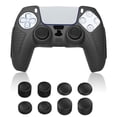thumbnail image 1 of TSV Silicone Controller Skin Fit for PS5 Controller, Protective Cover Case Fit for PlayStation 5 DualSense Wireless Controller with 8 Thumb Grip Caps, Anti-Slip Anti-Sweat, 1 of 9