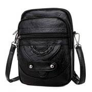 TSV Small Crossbody Cell Phone Bag, PU Leather Purse for Women Men with Adjustable Strap