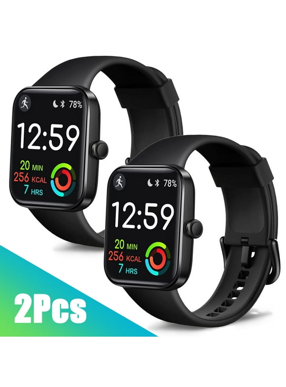 TSV Smart Watch with Heart Rate Sleep Sports Monitor, Waterproof Fitness Tracker Smartwatch Fits for Android iOS Samsung Phones, for Men Women