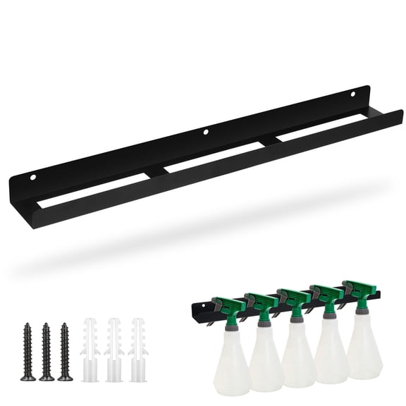 TSV Spray Bottle Holder, Steel Wall Mount Detailing Bottle Storage Rack, Spray Can Holder for Mobile Garage Detailing Home Organizer