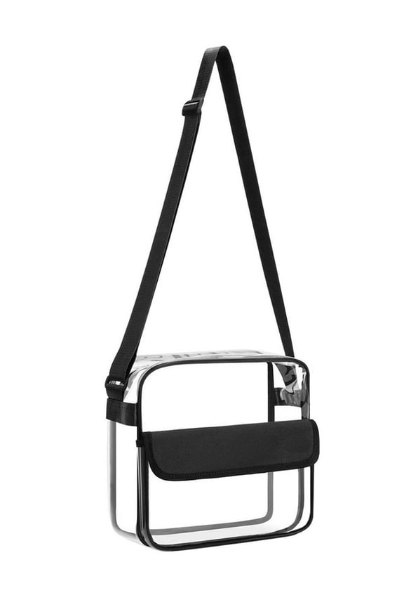 Stadium Approved Clear Crossbody Bag, Waterproof Shoulder Bag with Adjustable Strap for Concerts