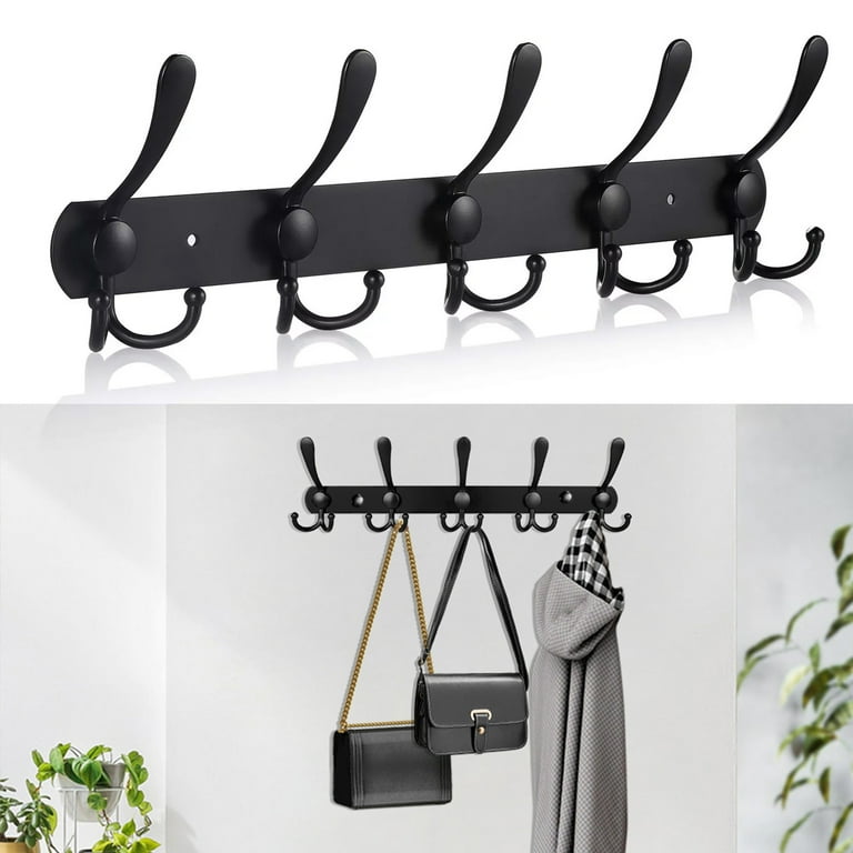 Wall Mounted Coat Hooks, 15 Hooks Stainless Steel Coat Hangers Rack Robe Hat Clothes Hook Wall Coat For Bedroom/Bathroom/Kitchen Wall Mounted Coat Hooks, 15 Hooks Stainless Steel Coat Hangers Rack Robe Hat Clothes Hook Wall Coat For Bedroom/Bathroom/Kitchen