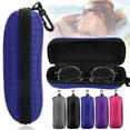 thumbnail image 1 of TSV Sunglasses Case, Portable Zipper Glasses Box, Hard EVA Eyeglass Protector with Hook, 5 Colors, 1 of 8