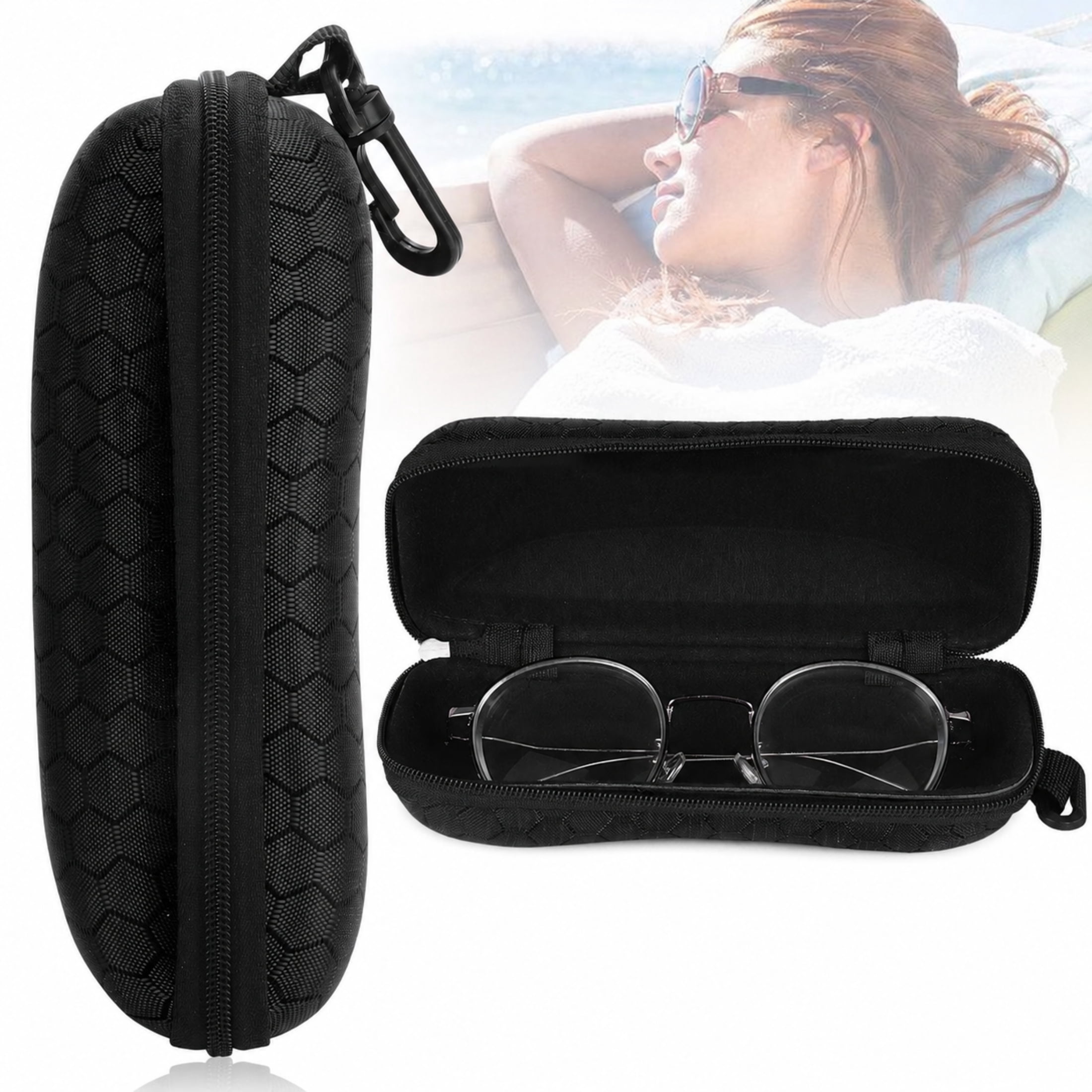 TSV Sunglasses Case, Portable Hard Shell EVA Eyeglasses Protector
