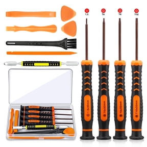 TSV T6 T8 T10 Torx Security Screwdriver Set with Cross 1.5 Magnetic Screwdriver Repair Tool Kit Suitable for Xbox One Xbox 360, PS3/PS4/PS5, Nintendo Switch, Laptop, Macbook, iPhone, Watch, Glasses