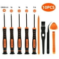 thumbnail image 1 of TSV T6 T8 T9 T10 Torx Security Screwdriver Repair Kits Fit for Xbox One, Xbox 360, PS3/PS4/PS5 with Cross 2.0 Screwdriver, Pry Opening Cleaning Tools, 1 of 7