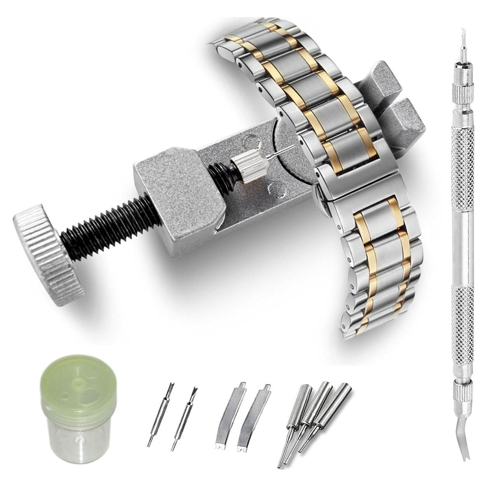 TSV Trading 6 Piece Watch Band Link Remover Repair Tool Kit Set
