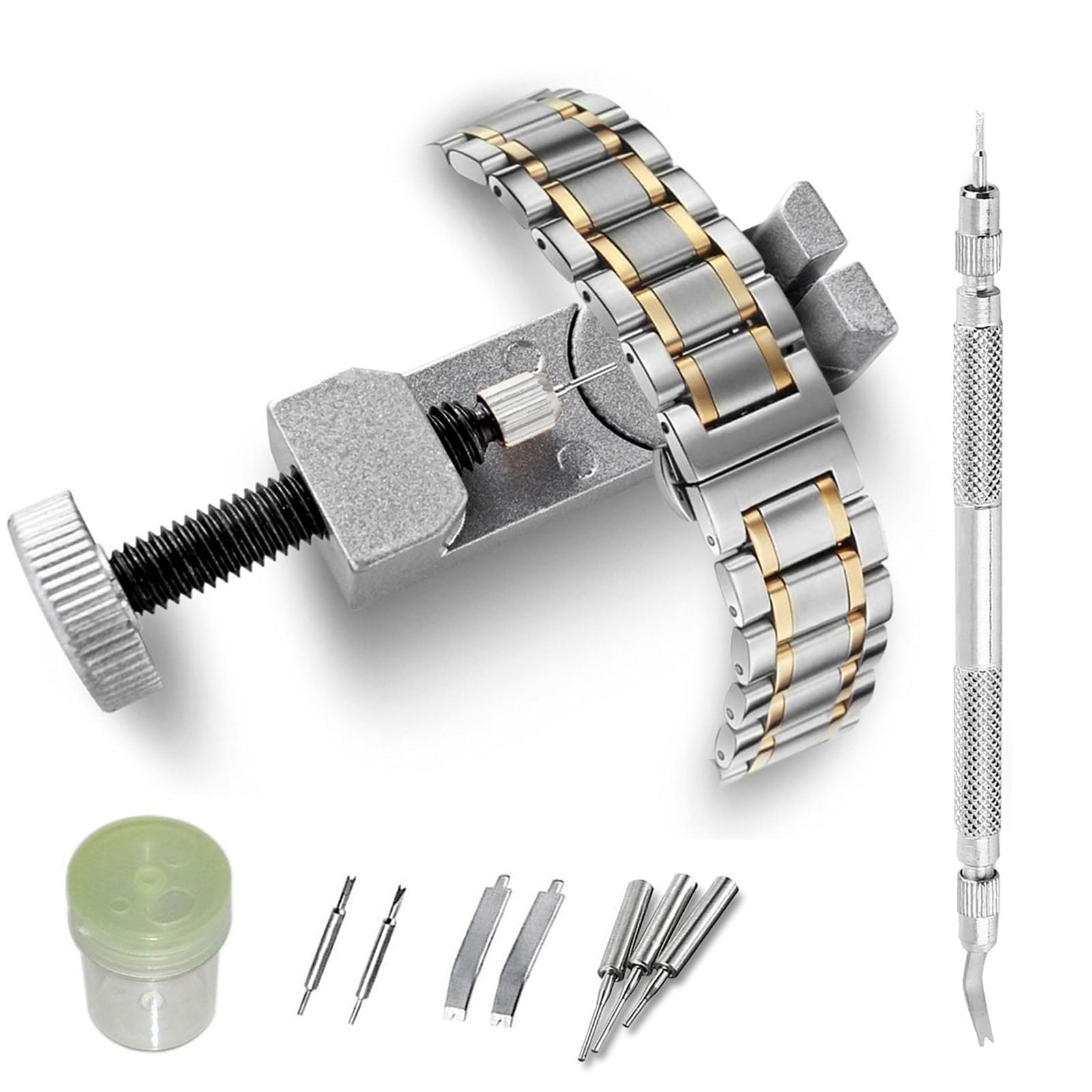 TSV Trading 6 Piece Watch Band Link Remover Repair Tool Kit Set