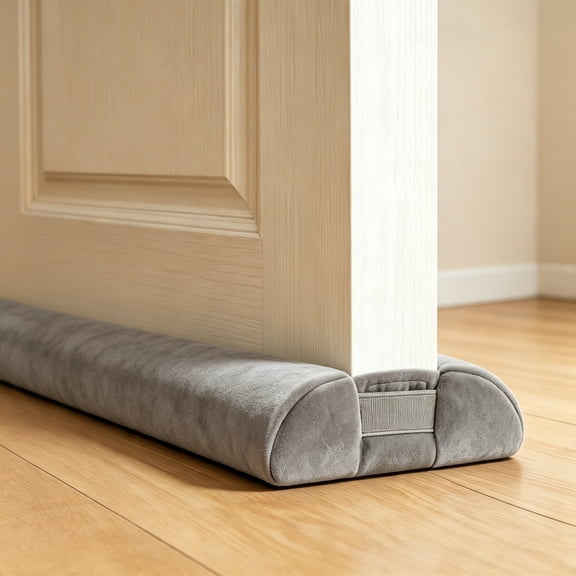 TSV Door Draft Stopper for Bottom of Door, 30"-36" Adjustable Door Sweep, Dual-Sided Under Door Gap Filler, Door Draft Blocker for Home & Apartment