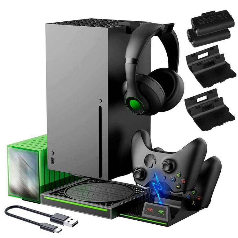TSV Xbox Series X Vertical Stand, Dual Controller Dock with 