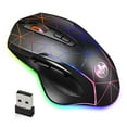 thumbnail image 1 of TSV Wireless Gaming Mouse, Rechargeable Optical Mice with 3 Levels DPI up to 3200, 2.4G USB Computer Mouse with Ergonomic Palm Rest, 1 of 9