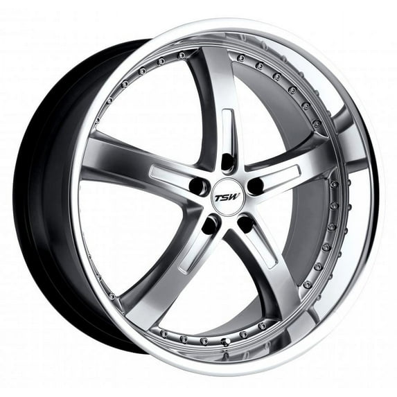 TSW JARAMA 18x8 +40 HYPER SILVER W/MIRROR CUT LIP Wheel Rim (QTY: 1)