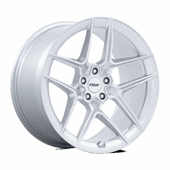 TSW - Slipstream - Flow Formed Aluminum, Gloss Silver With Machined Face, 20X10.5, 5X120, 38mm, 194933403547