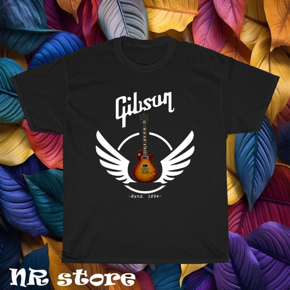 TShirt GIBSON GUITARS logo T shirt Funny Size S to 5XL