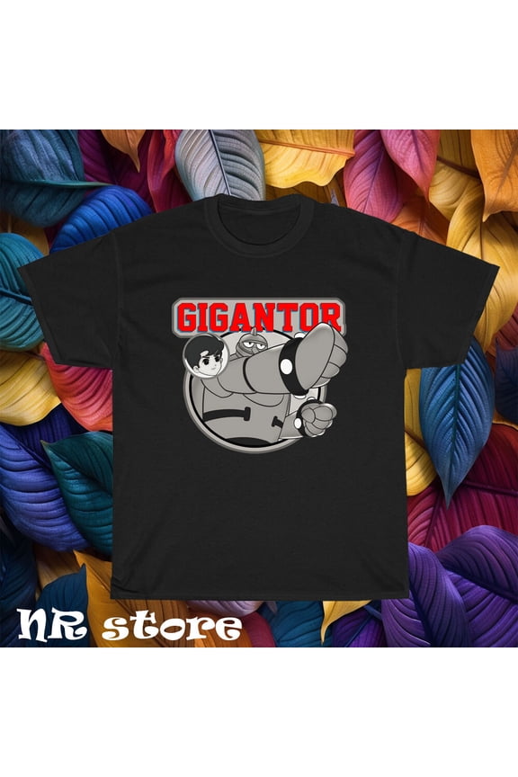 TShirt Gigantor Retro Robot Anime Logo T shirt Funny Size S to 5XL