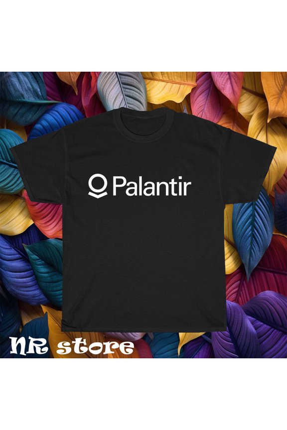 TShirt Palantir White Icon Logo T shirt Funny Size S to 5XL