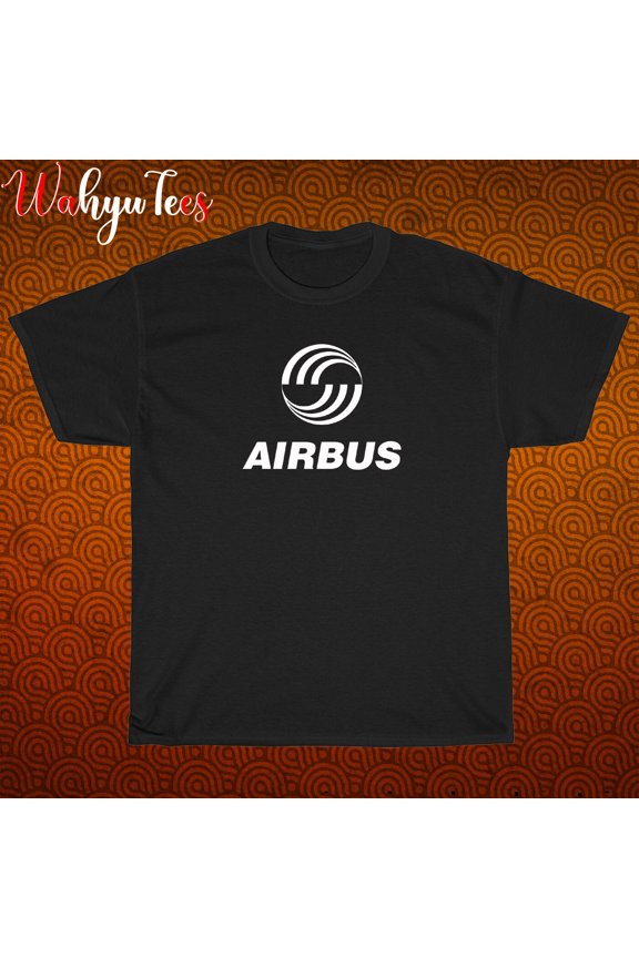 TShirt Shirt Airbus Aircraft Company Logo Black/New/graphic T-Shirt Size S-3XL