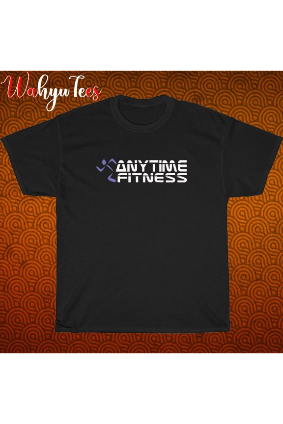TShirt Shirt Anytime Fitness Logo Black/New/graphic T-Shirt Size S-3XL