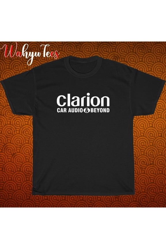 TShirt Shirt Clarion Audio Systems Logo Black/New/graphic T-Shirt Size S-3XL