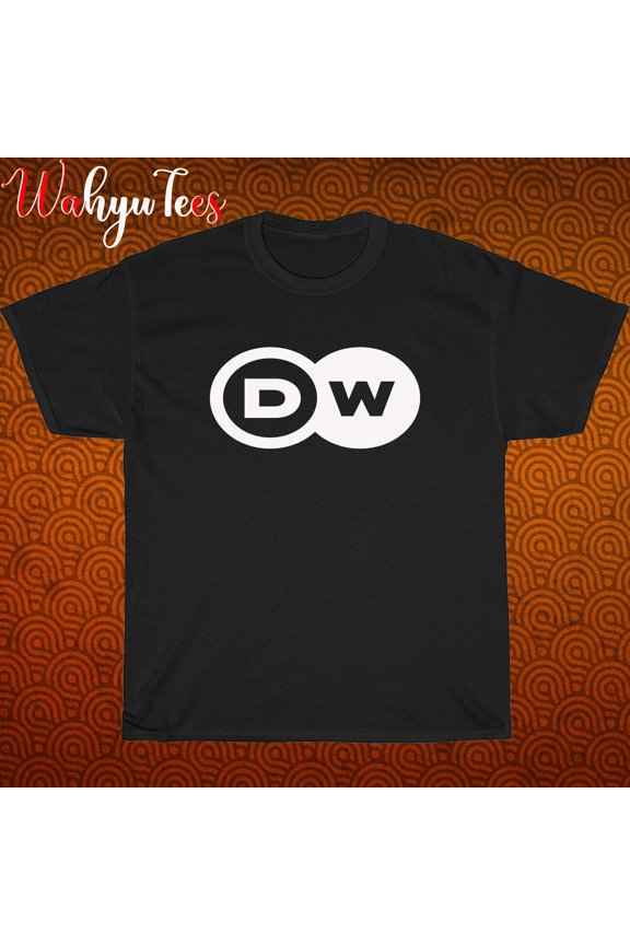 TShirt Shirt Deutsche Welle Logo Black/New/graphic T-Shirt Size S-3XL
