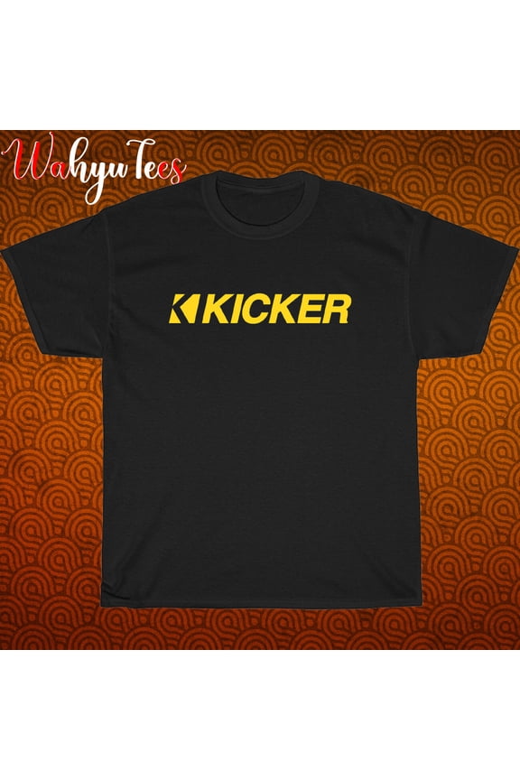 TShirt Shirt Kicker Audio Amplifier Logo Black/New/Grey T-Shirt Size S-3XL