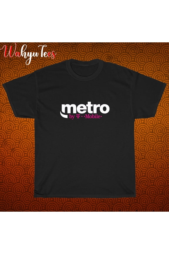 TShirt Shirt Metro By T-Mobile Logo Black/New/graphic T-Shirt Size S-3XL