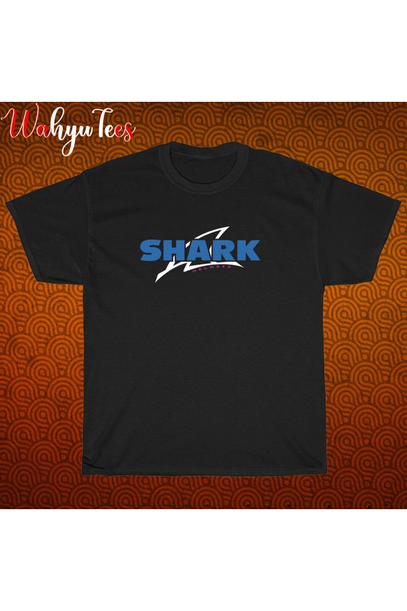 TShirt Shirt Shark Helmets Logo Black/New/graphic T-Shirt Size S-3XL