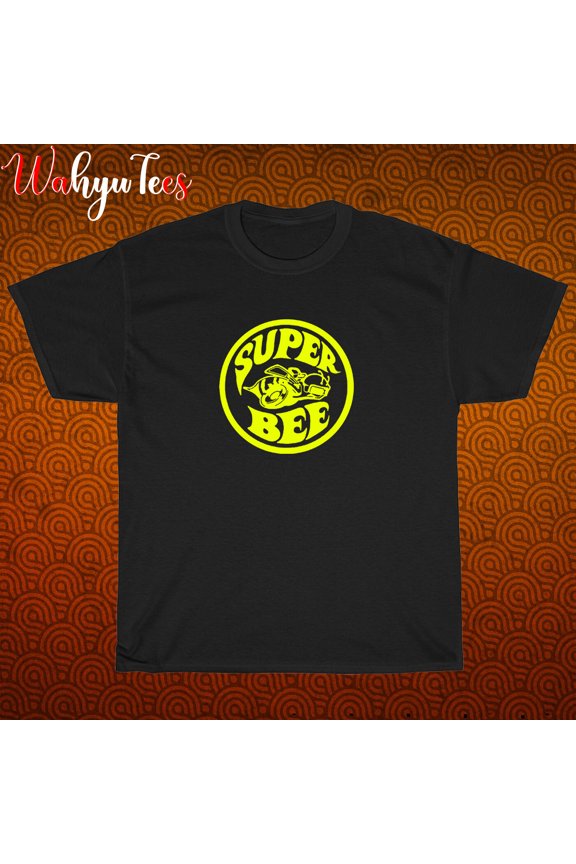 TShirt Shirt Super Bee Logo Black/New/Grey T-Shirt Size S-3XL