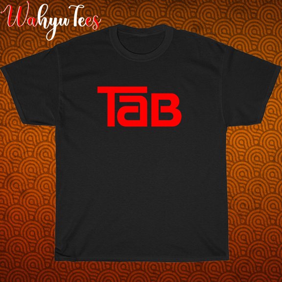 TShirt Shirt TAB Cola Company Logo Black/New/graphic T-Shirt Size S-3XL